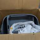Self Cleaning Litter Box, Open Top 105L Automatic Litter Box for Multiple Cats, App Control, Safety Sensor, Anti-Pinch, Includes Mat & Liner - Gray