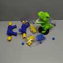 Dinosaur Shooting Toys for Kids 3-5 Years, Movable Target Shooting Games with 2 Air Pump Launcher, Interactive Competition Game Gift for Boys and Girls Ages 3 4 5 6 7 8 Years Old