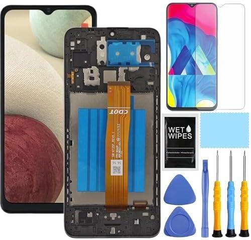 for Samsung Galaxy A12 Screen Replacement with Frame for Samsung a12 a125u Screen Replacement kit s127dl a125a a125w LCD Display digitizer Touch Screen Assembly with Repair Part Tools 6.5 inch