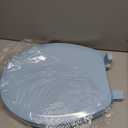 Mayfair Cameron Sky Blue Toilet Seat, Non Slip Heavy Duty Wood, Easy Clean, Made in USA, Round