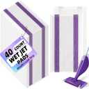 40 Count Mopping Pad for Wet Jet Mop Disposable Wetjet Pads Refills Replacement for Wet Pads Refill Compatible with Wet Jet Pads Thickness & Absorbent for Household Multi-Surface