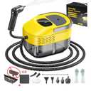Steam Cleaner,15s Heat-Up,1.6L Tank,3-Level Adjustable Handle,2500W Steamer for Cleaning,Portable Steamer for Cleaning with 16PCS Accessories,Steam Cleaner for Home,Car,Dirt,Grease,Grout,Tile,Couch (Yellow)
