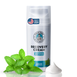 Coach Soak Magnesium Cream with MSM in Pump Bottle - Natural Recovery Cream with Magnesium Chloride & Menthol - Fast-Absorbing for Muscles & Joints, Cooling Menthol, 3.4oz