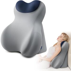 Reading Pillow for Adults, Bed Backrest Cushion, Back Support Pillow for Sitting Up, Removable Washable Cover, Wedge Pillow for Bed, Sofa, Couch, Floor Use, Standard