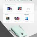 VEGER Portable Charger with Built-in AC Plug and Cables, All in One 10000mAh Ultra Slim Power Bank Travel Essentials, Fast Charging Battery Pack Compatible with iPhone, Samsung, Android (Green)