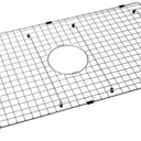 Serene Valley Sink Bottom Grid 22" X 14-1/2", Centered Drain with Corner Radius 3/8", Sink Protector SVH2215C