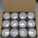 Volens Navy Votive Candle Holders Set of 12, Speckles Mercury Glass Tealight Candle Holder Bulk for Table Wedding Centerpiece, Navy Blue and Gold Themed Party Decorative & Home Decor (Navy Blue+gold)