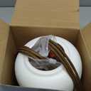 Remerry 11 Pcs Thanksgiving White Vase with Fall Flowers Artificial Fall Centerpieces for Tables Decorations Fake Pumpkin Flower with Pot Floral Arrangement Stems for Home Harvest Festival Autumn