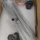 Salon Tray, Silver Salon Tray, Tattoo Tray on Wheels, Metal Salon Rolling Tray, Salon Services Tray Height-Adjustable, (Silver)