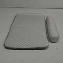 Pet Cooling Mat for Cats and Small Dogs, Self Cooling Fabric with Supportive Pillows, Lightweight, Soft and Comfortable, Leak-Proof, Non Gel, Washable, Cozy Sleeping mat, Indoor/Outdoor