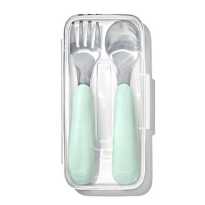OXO Tot On-The-Go Fork and Spoon Set - Opal