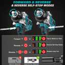 Cerycose Cordless Impact Wrench 1/2 inch Compatible with Makita 18V Battery Brushless High Torque Impact Driver Gun with 1000 Ft-lbs Torque, LED Work Light, Ergonomic Design for Heavy-Duty