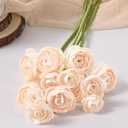 Waipfaru Ranunculus Artificial Flowers, 18Pcs 14In Fake Peonies Artificial Flowers, Faux Flower for Vase Silk Flower Real Touch Faux Peony Bulk for DIY Wedding Bouquet Home Bridal Shower Decor