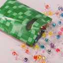50pcs Pixel Party Bags, 2 Styles Pixel Plastic Gift Bag Video Game Theme Birthday Party Favors Supplies for Boys Girls for Packing Goodie Candy Snack Gift