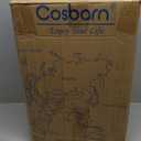 Cosbarn Carry On Luggage 22x14x9 Airline Approved, 20 Inch Carry on Suitcases with Wheels, ABS Lightweight Carry-on Luggage, Travel Suitcase Set with Wheels and TSA Lock (Black)