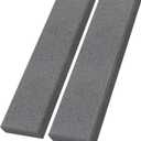 UMIACOUSTICS 2 PCS Fiberglass Acoustic Panels, 48x12x2 Inches Sound Absorbing Panels, Sound Proof Panels for Studios, Office, Home Theater. (Heather)