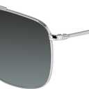 MAXJULI XL Size Extra Large Polarized Sunglasses 148 MM for Big Wide Heads Men Metal Glasses 8816 (Silver+gradient Grey)