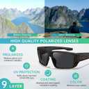 STGATN Polarized Sports Sunglasses for Men Driving Cycling Fishing Running UV400 Protection