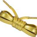 Loop King Laces 1 Pair Luxury Leather Shoe Laces with Gold Tips (5-6 Eyelets / 90cm / 36")