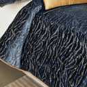 Thread & Weave Safari 20” x 20” Decorative Pillow - Blue Animal Lifestyle Cut-Velvet with Velvet Back - Knife Edge Design, Zipper Closure, Feather & Down Insert - Luxury Accent Pillow, 20"x20"- Main Pillow