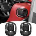 for Challenger Backrest Handle Trim Cover Fit for Dodge Challenger 2012-2023 Black Carbon Fiber Interior Accessories 2pcs