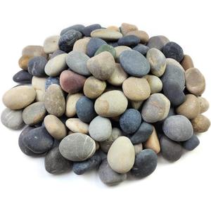 40 lbs Garden Rocks Pebbles, 2-3 Inch Decorative Large River Rocks for Landscaping, Painting, Aquarium, Plants, Crafting, Walkways and Outdoor Decorative Stones