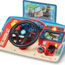 Melissa & Doug PAW Patrol Rescue Mission Wooden Dashboard Kids Activity Board, Toddler Sensory Toys, Pretend Play Driving Toy, PAW Patrol Toys for Kids Ages 3+, 14.6 x 9.2 x 7.1