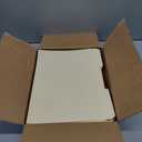 Amazon Basics Sturdy File Folders with Reinforced Tabs for Filing and Organization, 1/3-Cut Tab, Assorted Positions, Letter Size, 8.5x11 inches, Manila, 100-Pack