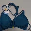 Wiepux Thong Bikini Sets for Women String Micro Bikinis Sexy 2 Piece Swimsuit Halter Triangle Brazilian Swimwear, Teal, XS