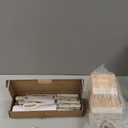 CAROTE 14 Pieces Knife Set with Block, Forged, High Carbon Stainless Steel Sharp Blade Block Knife Set, Dishwasher Safe Cutlery, Cream