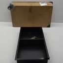 Wall Insert Niche Shelf, Recessed Vertical Shower NicheShower Niche No Tile Needed, Stainless Steel Wall Nichefor Bathroom, Kitchen(Black,70 * 28cm/27.5 * 11in)