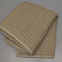 Seavish Woven Bathroom Mat 20"x32" Khaki Bathroom Rugs Non Slip Washable Low Pile Thin Soft and Absorbent Bath Mat Modern Rugs for Bathroom Floor Entryway Shower Sink Vanity