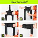 2 x Cubital Tunnel Elbow Brace for Women&Men, Tennis Elbow Brace with Compression Sleeve Immobilizer, Comfortable Night Elbow Support, Elbow Splint for Tendonitis, Ulnar Nerve Entrapment, Sleeping (One Size, Black)