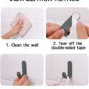 4 x 12 Pack Adhesive Hooks Utility Wall Hooks Key Hooks for Wall Decorative Key Holder Rack Self Adhesive Wall Hooks for Towels, Hats, Shower, Kitchen, Living Room, Office