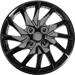 Veemoon 14 Inch Wheel Covers Hubcap Replacement Black Car Rim Decorative Cover for Auto SUV Truck Steel Wheel Protection