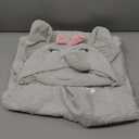 KeaBabies Organic Baby Towel with Hood for Girls, Boys - Soft, Absorbent, 100% Cotton Hooded Baby Towels for Newborns, Infants, Large Hooded Bath Towels for Babies, Kids, Toddler 1-3 (Ella)