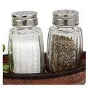Glass Salt And Pepper Shakers Containers Set of 2 Replacement Parts/Units 3 1/8"H