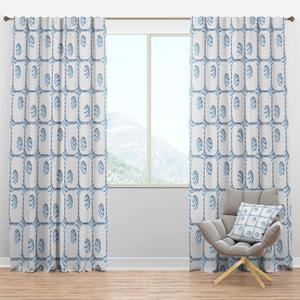 Blackout Curtains '3D White and Blue Pattern III' Curtains for Bedroom, Curtains for Living Room, Curtains & Drapes - Thermal Insulated -Single Panel -52x90 Blackout Curtains '3D White and Blue Pattern III' Curtains for Bedroom, Curtains for Living Room, Curtains & Drapes - Thermal Insulated -Single Panel -52x90