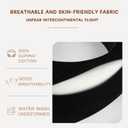 Tuvalud Travel Neck Pillow,360 Surround Support, Memory Foam Travel Pillow with Adjustable Buckle for Airplanes, Cars & Office Naps (Black)