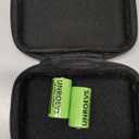 2 Pack 3.7V 18350 Battery Rechargeable 1500 mAh High Capacity Button Top Li-ion INR 18350 Battery for Flashlight,Headlamp. (Button top)