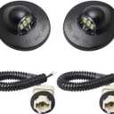 RUXIFEY LED License Plate Light with Socket Wiring Harness Plugs Compatible with Ford F150 F250 F350 F450 F550 Superduty Ranger Explorer Bronco Excursion Expedition, 6500K White