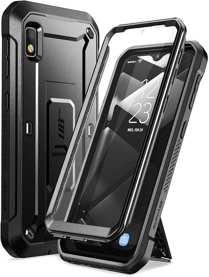 SURITCH for Samsung Galaxy S10 Plus Case, [Built-in Screen Protector] 360° Full Protection Military Grade Shockproof Rugged Bumper Thick Protective Phone Cover for Samsung S10 Plus 6.4 Inch - Black