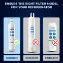 Mist EDR5RXD1 Refrigerator Water Filter Replacement for EveryDrop Filter 5, Whirlpool 4396508, 4396510, WF-NL240, Kenmore 46-9010  NSF 42 Certified  2 Pack