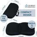 Portable 3D Breathable Seat Cushion Foldable, Soft & Lightweight for Airplane Travel Stadium Cushion
