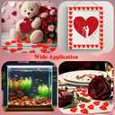 3 x Red Acrylic Heart, 120Pcs Heart Gems Reusable Love Heart Ornaments 0.9 Inch Translucent Hearts Shaped Crystal Gems for Vase Filler DIY Crafts Table Scatter Home Wedding Birthday Decorations