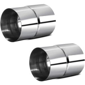 2 PCS Universal 2.75" ID to 3" OD Exhaust Pipe Adapter Connector Reducer 304 Stainless Steel 2.75 Inch to 3 Inch 2 3/4 ID to 3 OD kit