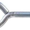 The Hillman Group 515 Eyebolts with Nuts, 1/4 x 2 1/2-Inch, 2-Pack,Zinc