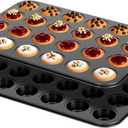 2 Pack Mini Muffin Pan Nonstick 24 Cup, Mini Cupcake Pans for Baking 24 Cups, Carbon Steel