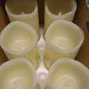 H-BLOSSOM Flickering Flameless Candles Battery Operated Real Wax Pillar Candles LED Candles with Cycling 5H Timer Pack of 6 (3" x 6")