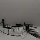 TFCFL 4pcs 24" Hanging Flower Planter, Flower Boxes for Deck Railings, Planter Boxes Plant Holders for Outdoor Garden Lawn for Outdoor Garden Lawn (A)